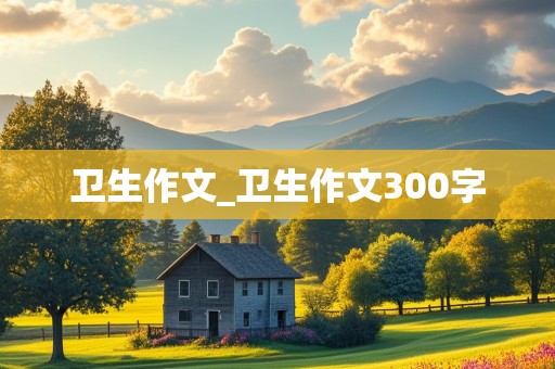 卫生作文_卫生作文300字