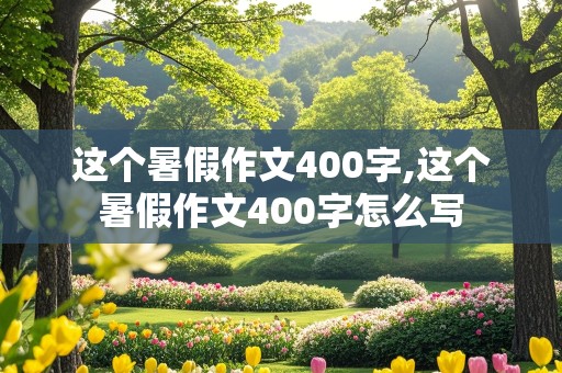 这个暑假作文400字,这个暑假作文400字怎么写