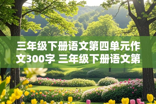 三年级下册语文第四单元作文300字 三年级下册语文第四单元作文300字实验