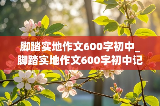 脚踏实地作文600字初中_脚踏实地作文600字初中记叙文