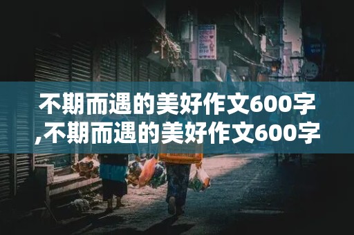 不期而遇的美好作文600字,不期而遇的美好作文600字初中