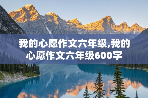 我的心愿作文六年级,我的心愿作文六年级600字