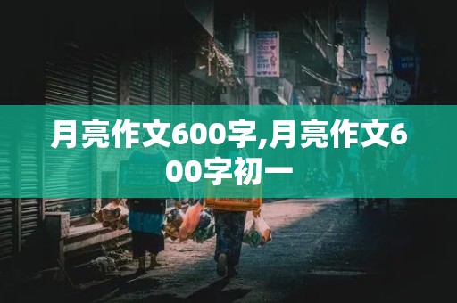 月亮作文600字,月亮作文600字初一