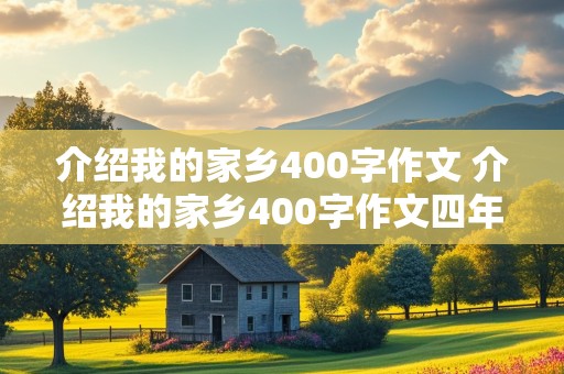 介绍我的家乡400字作文 介绍我的家乡400字作文四年级