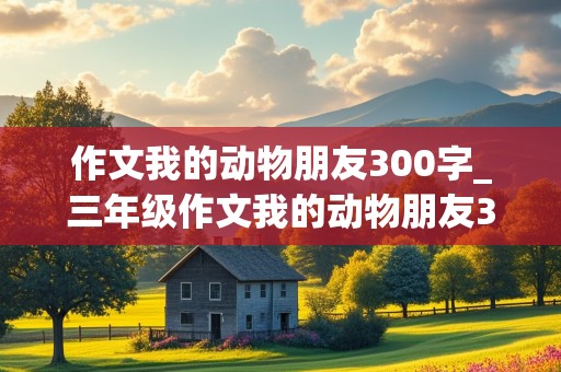 作文我的动物朋友300字_三年级作文我的动物朋友300字