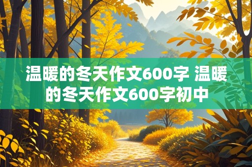 温暖的冬天作文600字 温暖的冬天作文600字初中