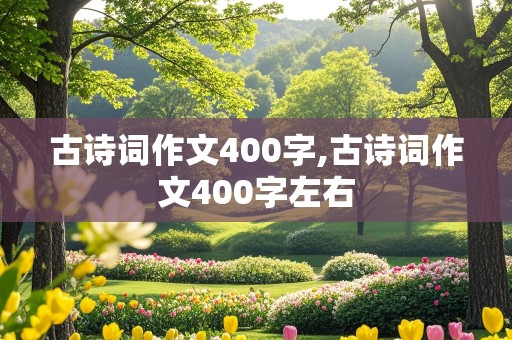 古诗词作文400字,古诗词作文400字左右