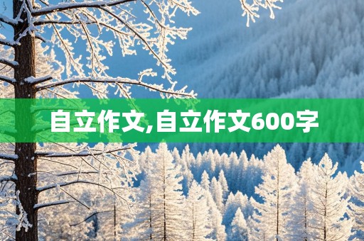 自立作文,自立作文600字