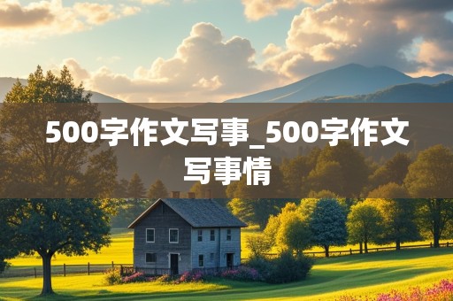 500字作文写事_500字作文写事情