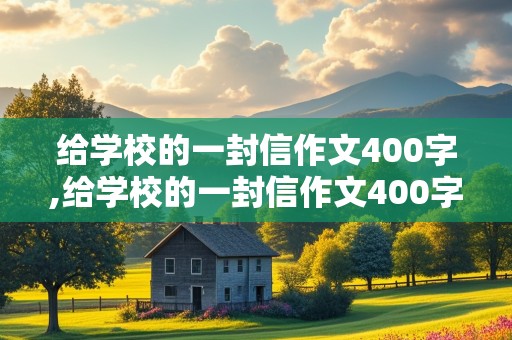 给学校的一封信作文400字,给学校的一封信作文400字六年级