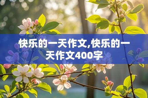 快乐的一天作文,快乐的一天作文400字