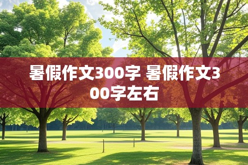 暑假作文300字 暑假作文300字左右