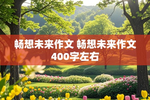 畅想未来作文 畅想未来作文400字左右