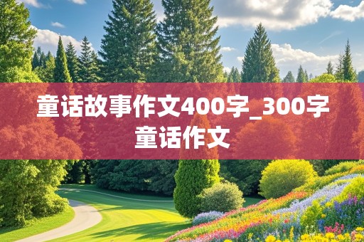 童话故事作文400字_300字童话作文