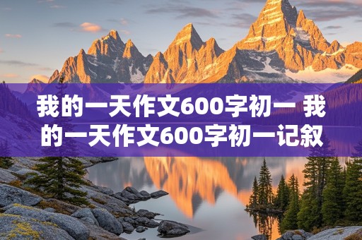 我的一天作文600字初一 我的一天作文600字初一记叙文