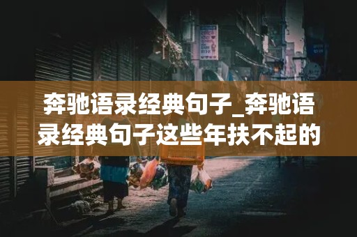 奔驰语录经典句子_奔驰语录经典句子这些年扶不起的腰