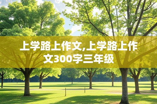 上学路上作文,上学路上作文300字三年级