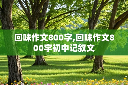 回味作文800字,回味作文800字初中记叙文