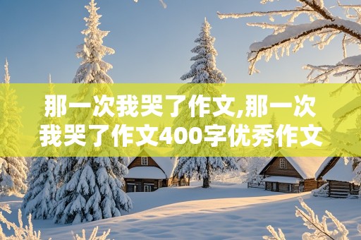 那一次我哭了作文,那一次我哭了作文400字优秀作文开头