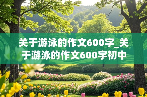 关于游泳的作文600字_关于游泳的作文600字初中