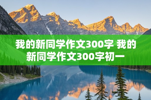 我的新同学作文300字 我的新同学作文300字初一