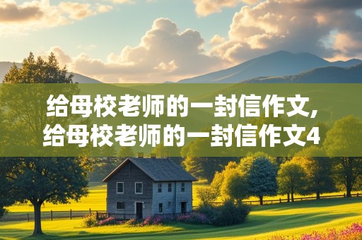 给母校老师的一封信作文,给母校老师的一封信作文450字