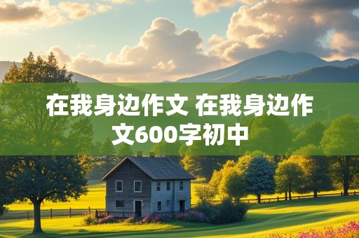 在我身边作文 在我身边作文600字初中