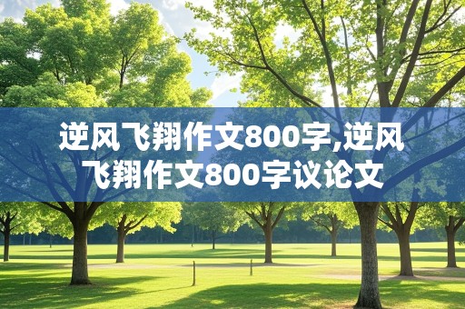 逆风飞翔作文800字,逆风飞翔作文800字议论文