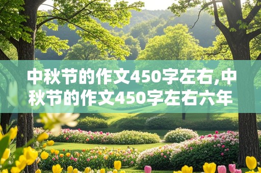 中秋节的作文450字左右,中秋节的作文450字左右六年级