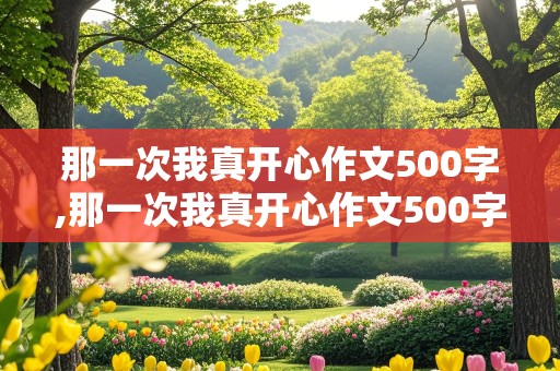 那一次我真开心作文500字,那一次我真开心作文500字初一