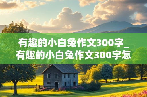 有趣的小白兔作文300字_有趣的小白兔作文300字怎么写