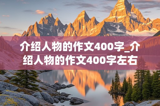 介绍人物的作文400字_介绍人物的作文400字左右