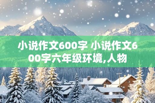 小说作文600字 小说作文600字六年级环境,人物