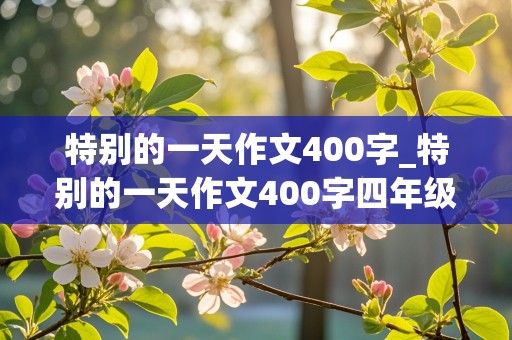 特别的一天作文400字_特别的一天作文400字四年级