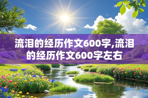 流泪的经历作文600字,流泪的经历作文600字左右