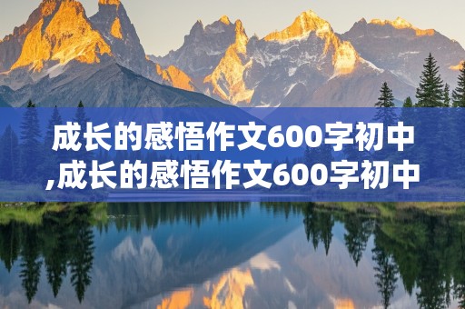 成长的感悟作文600字初中,成长的感悟作文600字初中叙事